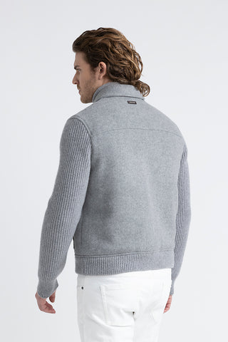 Double-face wool and cashmere jacket  