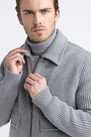 Double-face wool and cashmere jacket  