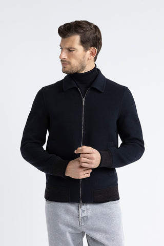 Double-face wool and cashmere jacket  