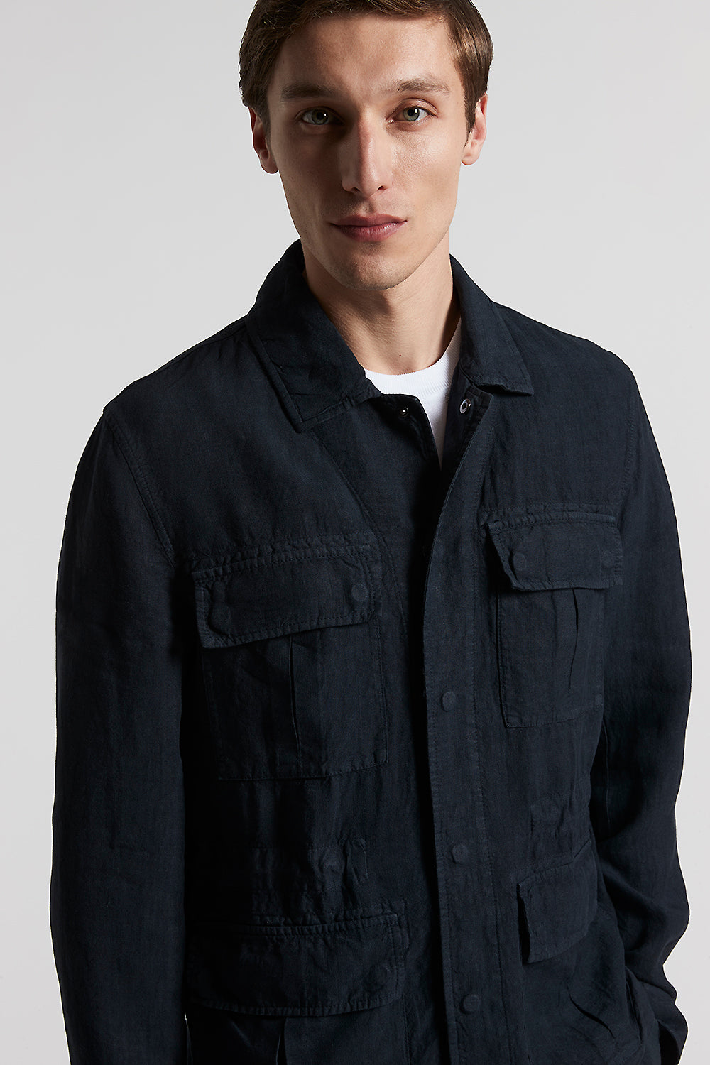 Pure linen Sahara jacket | Peserico