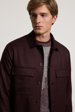 Sobrecamisa de gabardina de pura lana 5 / 5