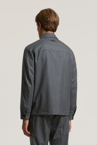 Pure wool gabardine overshirt 3 / 3