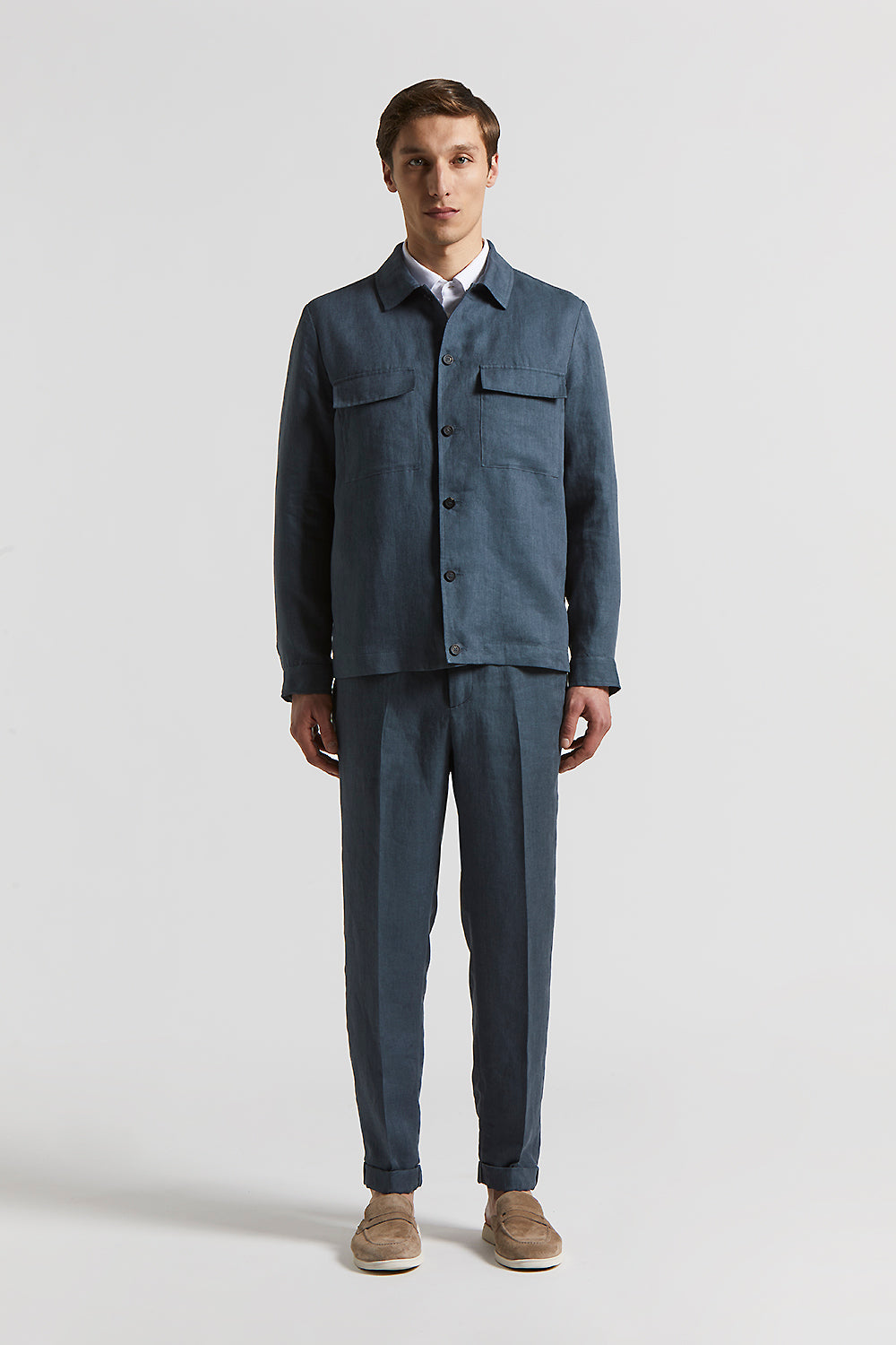 Ermenegildo Zegna pure linen overshirt | Peserico
