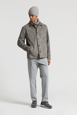 Suede overshirt