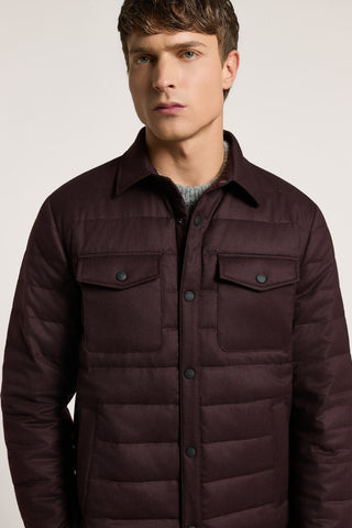 Chaqueta de gabardina de pura lana