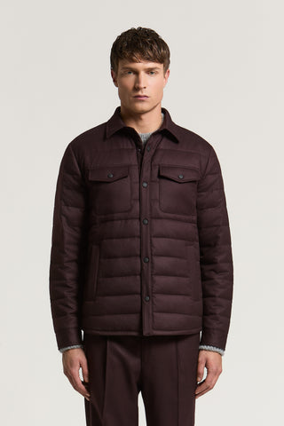 Chaqueta de gabardina de pura lana