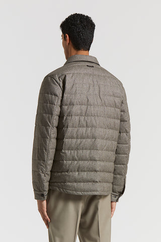 Quilted wool flannel jacket