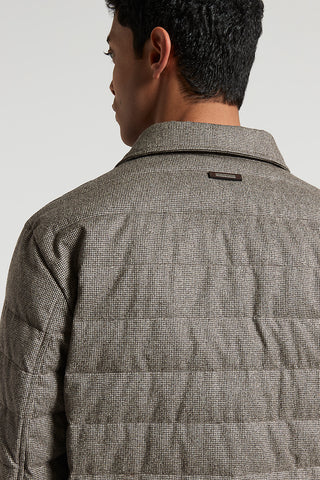 Quilted wool flannel jacket