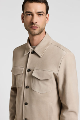 Jacke aus Veloursleder