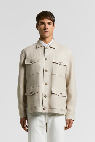 Pure linen Saharan jacket