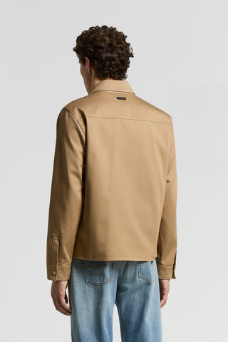 Zip-up shirt jacket