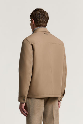 Technical cotton twill jacket