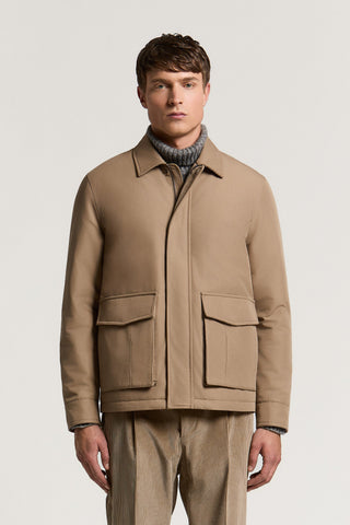 Technical cotton twill jacket
