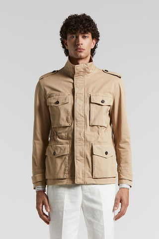 Comfort cotton gabardine field jacket