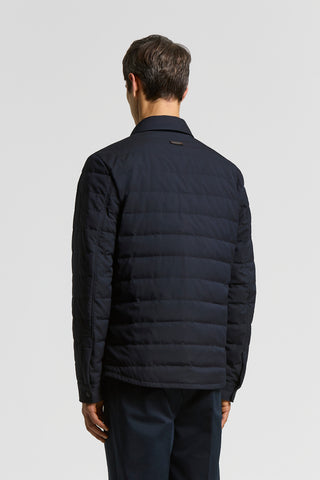 Quilted shirt jacket