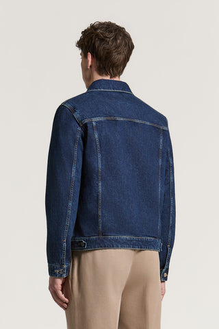 Chaqueta de denim de sarga de algodón