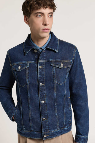 Chaqueta de denim de sarga de algodón