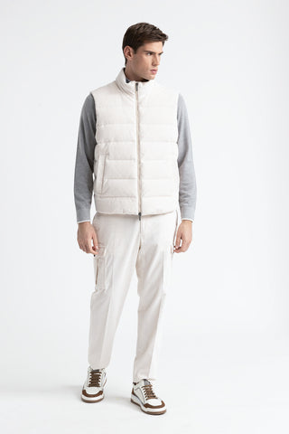 Padded corduroy gilet  