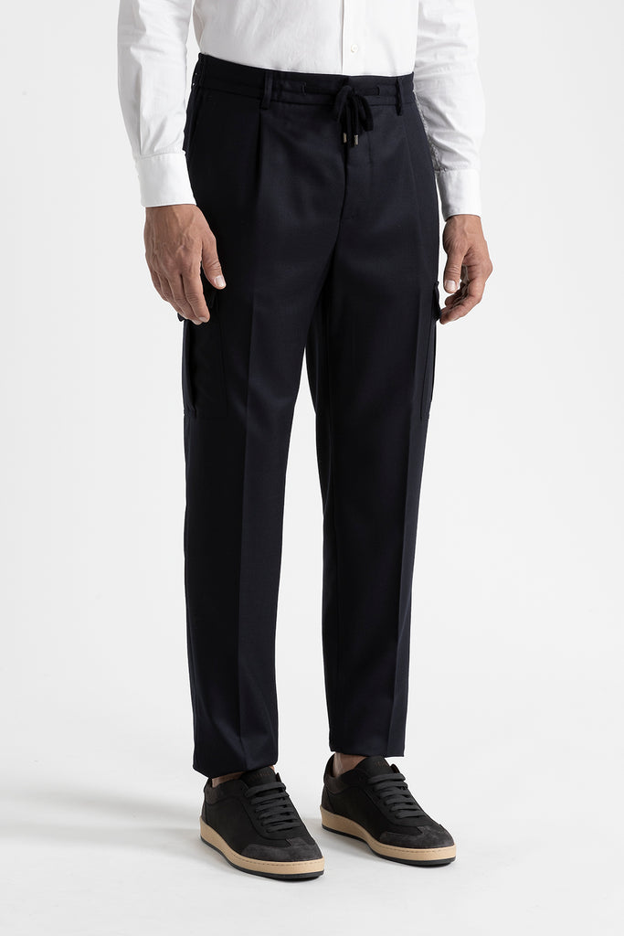 Pure wool trousers with pockets  