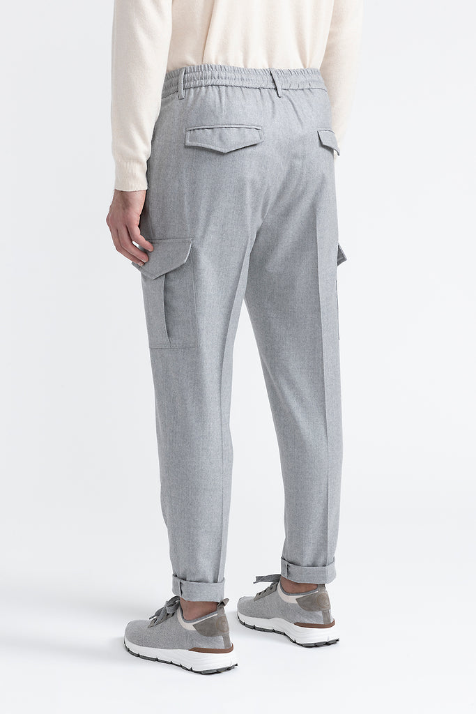 Pure wool trousers with pockets  