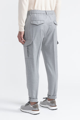 Pure wool trousers with pockets  