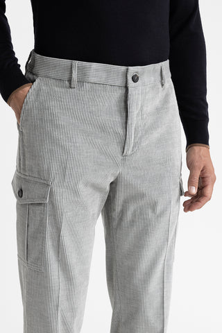 Cotton velvet chino trousers  