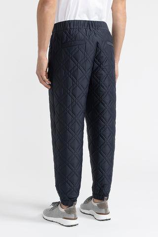 Quilted nylon and  viscose jersey trousers  