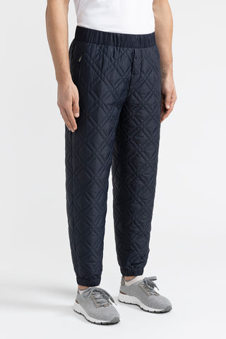 Quilted nylon and  viscose jersey trousers  