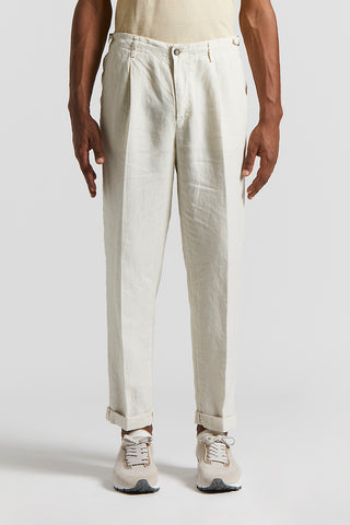 Pure linen trousers