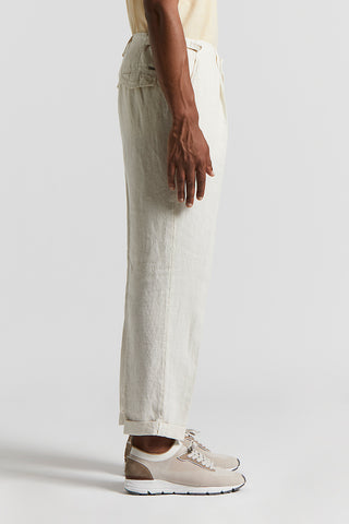 Pure linen trousers