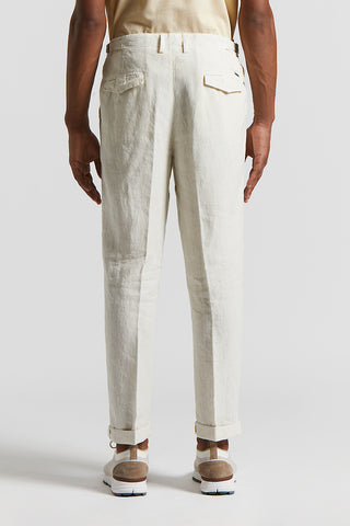 Pure linen trousers