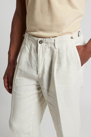 Pure linen trousers