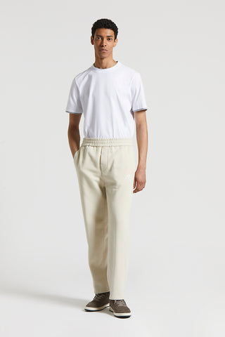 Cotton and cashmere joggers