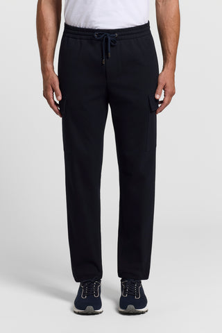 Jersey cargo trousers