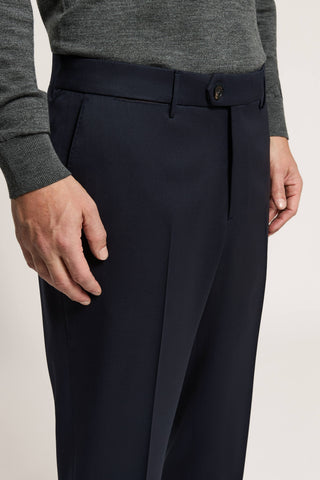 Pantalón de gabardina técnica de pura lana