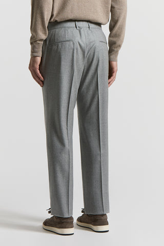 Wool flannel trousers