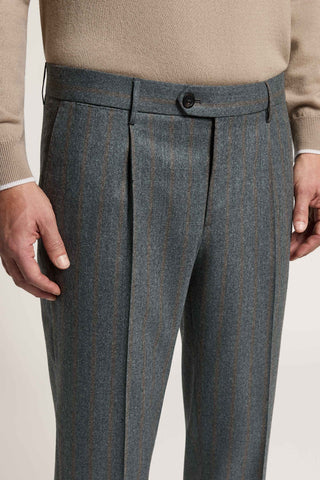 Pantalón de franela de pura lana