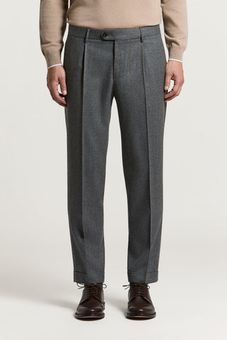 Pantalón de franela de pura lana