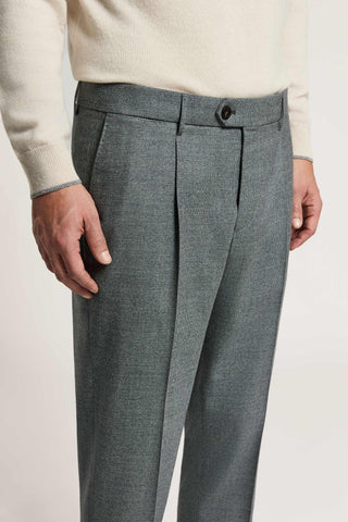 Pantalón de franela de pura lana
