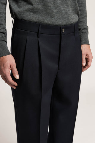 Pantalón de gabardina de pura lana