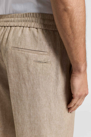 Linen canvas jogger Bermuda shorts