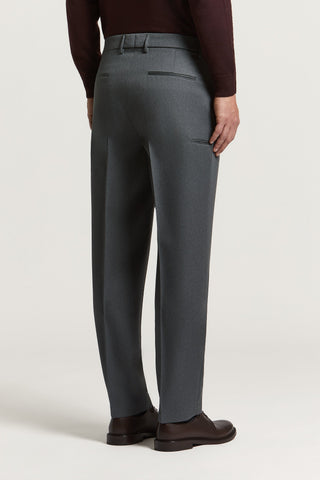 Pantalón de gabardina de pura lana