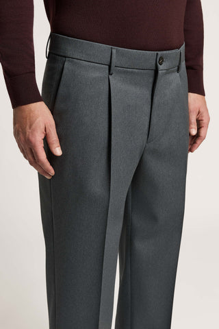 Pantalón de gabardina de pura lana