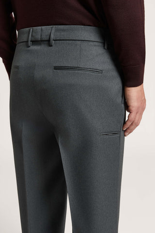 Pantalón de gabardina de pura lana