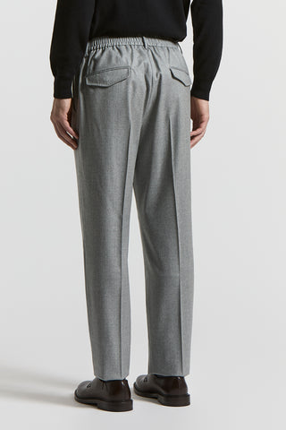 Wool flannel joggers