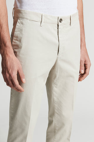 Stretch cotton gabardine chino trousers