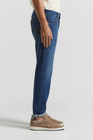 5-pocket jeans in stretch cotton twill