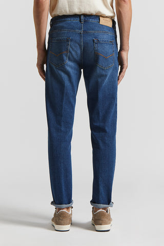 5-pocket jeans in stretch cotton twill