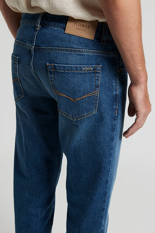 5-pocket jeans in stretch cotton twill