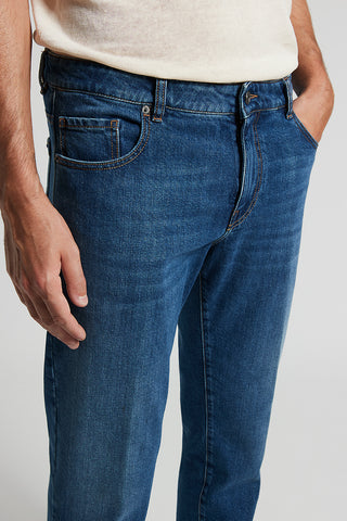 5-pocket jeans in stretch cotton twill